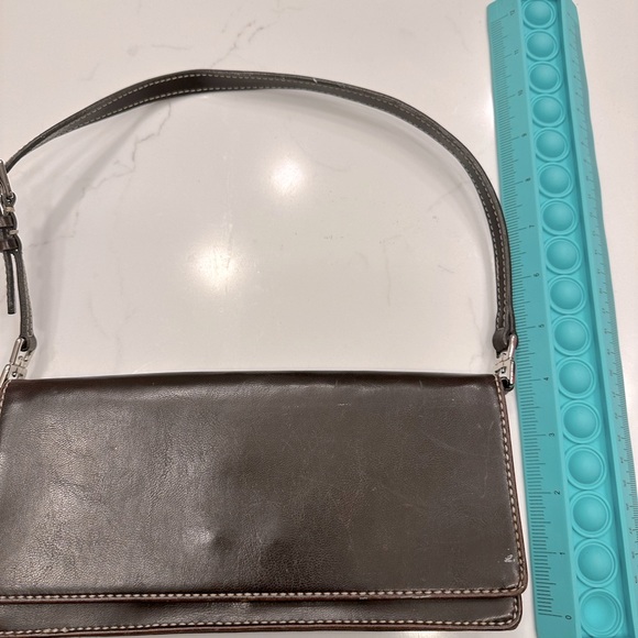 Y2K VTG Liz Claiborne dark brown mini bag - Picture 2 of 5
